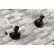 Kingston Brass Tub and Shower Faucet, Oil Rubbed Bronze, Wall Mount KBX8145DPL - alternate 5